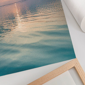 Poster-Kunstdruck mit Sonnenuntergangsmotiv