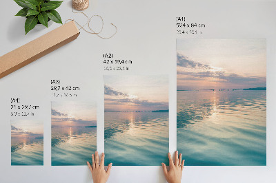 Poster kunstdruck Sonnenuntergang