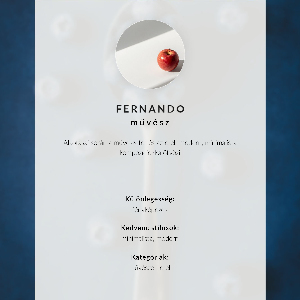 Kunstdruck-Poster „Ein Löffel voll Blaubeeren“