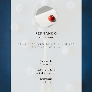 Kunstdruck-Poster „Ein Löffel voll Blaubeeren“
