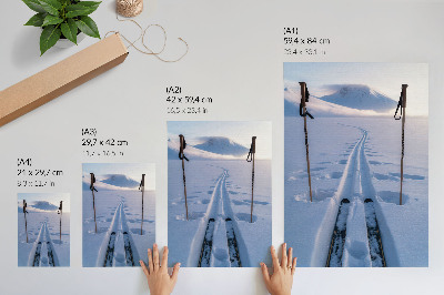 Retro poster Winteransicht