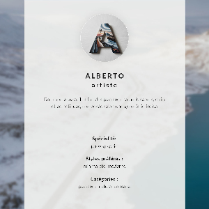 Poster auf Leinwand mit Winterlandschaft