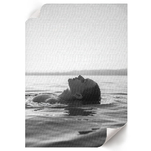 Kunstdruck auf Leinwand mit dem Motiv einer Frau im Wasser