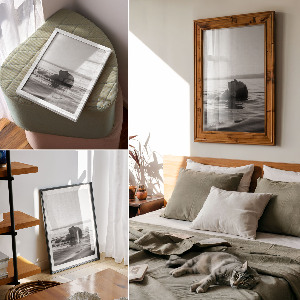 Retro plagát Žena vo vode