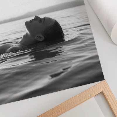 Kunstdruck leinwand Frau im Wasser
