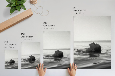 Kunstdruck leinwand Frau im Wasser
