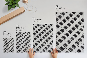 Poster-Kunstdruck mit Motiv 'Interessante Architektur'