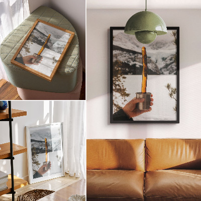 Poster auf leinwand Winterlandschaft