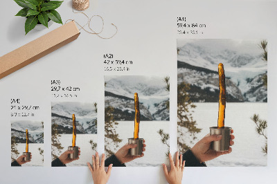 Poster auf leinwand Winterlandschaft