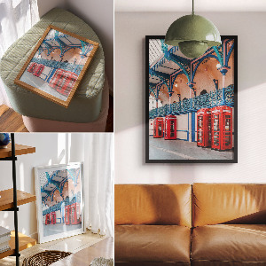 Retro-Architektur Poster mit Bildern