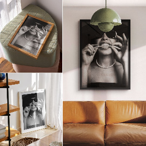 Retro plagát Očarujúca žena