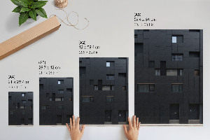 Poster auf Leinwand mit Motiv moderner Architektur