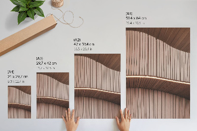 Poster leinwand Holzpaneele