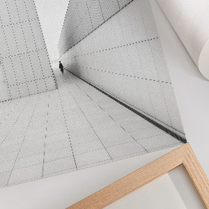 Poster Kunstdruck im minimalistischen Raumdesign