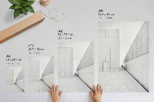 Poster Kunstdruck im minimalistischen Raumdesign