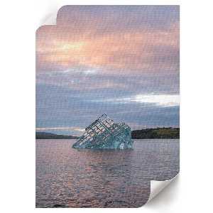 Wandposter mit Motiv einer Eisskulptur