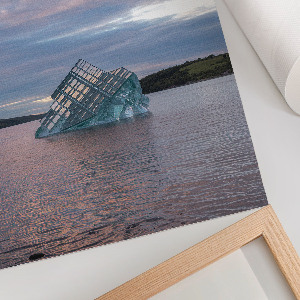 Wandposter mit Motiv einer Eisskulptur