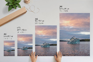 Wandposter mit Motiv einer Eisskulptur