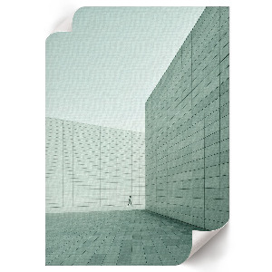 Retro-Poster mit Motiv moderne Architektur