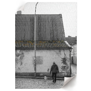 Poster auf Leinwand mit Motiv ‚Stadtspaziergang‘