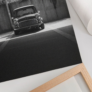 Poster mit Retro-Fahrzeugmotiv auf Leinwand