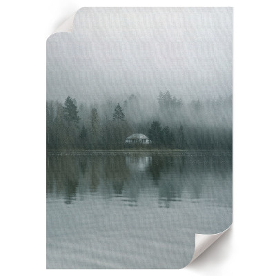 Poster kunstdruck Nebellandschaft