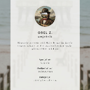 Poster Kunstdruck mit Nebellandschaft