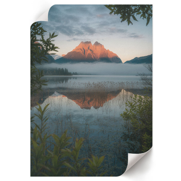 Kunstdruck-Poster mit Motiv eines Bergsees