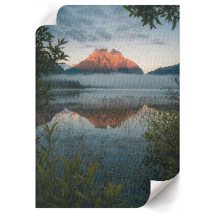 Kunstdruck-Poster mit Motiv eines Bergsees