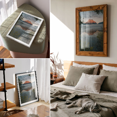 Kunstdruck poster Bergsee