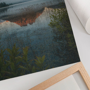Kunstdruck-Poster mit Motiv eines Bergsees