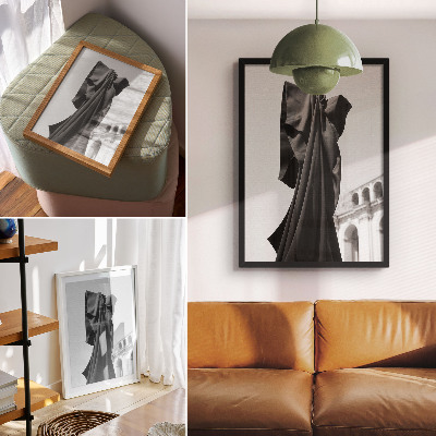 Bilder poster Schwarzer Stoff