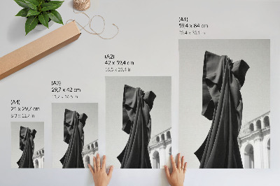 Bilder poster Schwarzer Stoff