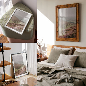Bilder-Poster mit Berglandschaft