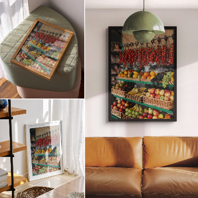 Poster leinwand Obstmarkt