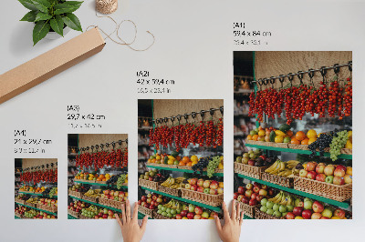 Poster leinwand Obstmarkt