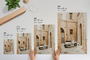 Wandposter mit Motiv einer italienischen Straße