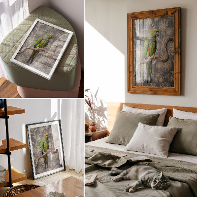 Kunstdruck poster Bunter Papagei