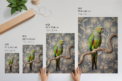 Kunstdruck poster Bunter Papagei
