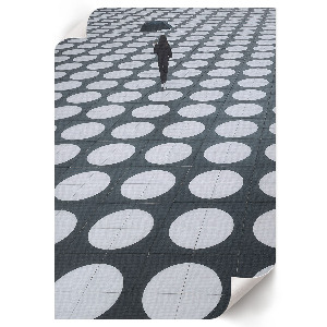 Kunstdruck auf Leinwand mit geometrischem Muster