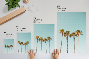 Retro poster Tropische Palmen