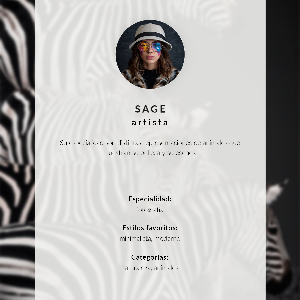Poster mit Zebrafoto im Safari‑Stil