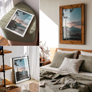 Kunstdruck auf Leinwand mit dem Motiv 