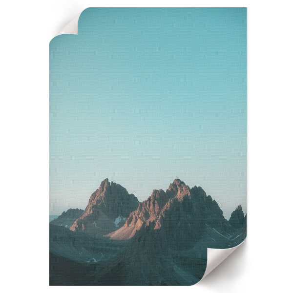 Retro-Poster mit Berglandschaft