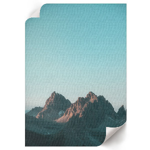 Retro-Poster mit Berglandschaft