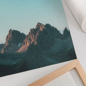 Retro-Poster mit Berglandschaft