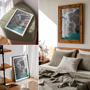 Plagát do izby Pohľad na rieku z vtáčej perspektívy