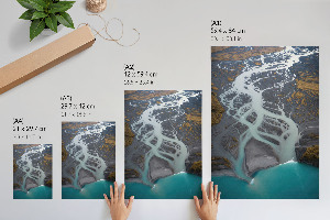 Plagát do izby Pohľad na rieku z vtáčej perspektívy