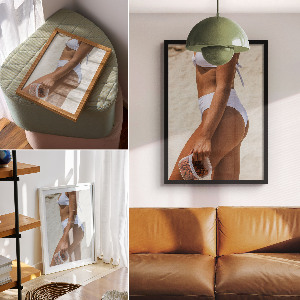 Plagát do izby Žena na pláži