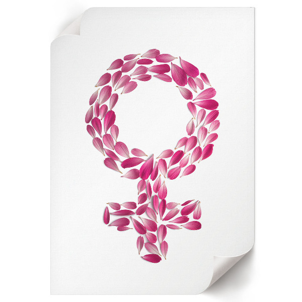 Poster auf leinwand Florale Weiblichkeit